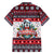 Alaska Merry Woofmas Family Matching Off The Shoulder Long Sleeve Dress and Hawaiian Shirt Christmas Dog Art Style - Wonder Print Shop
