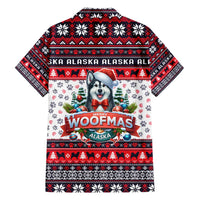 Alaska Merry Woofmas Family Matching Off Shoulder Maxi Dress and Hawaiian Shirt Christmas Dog Art Style - Wonder Print Shop