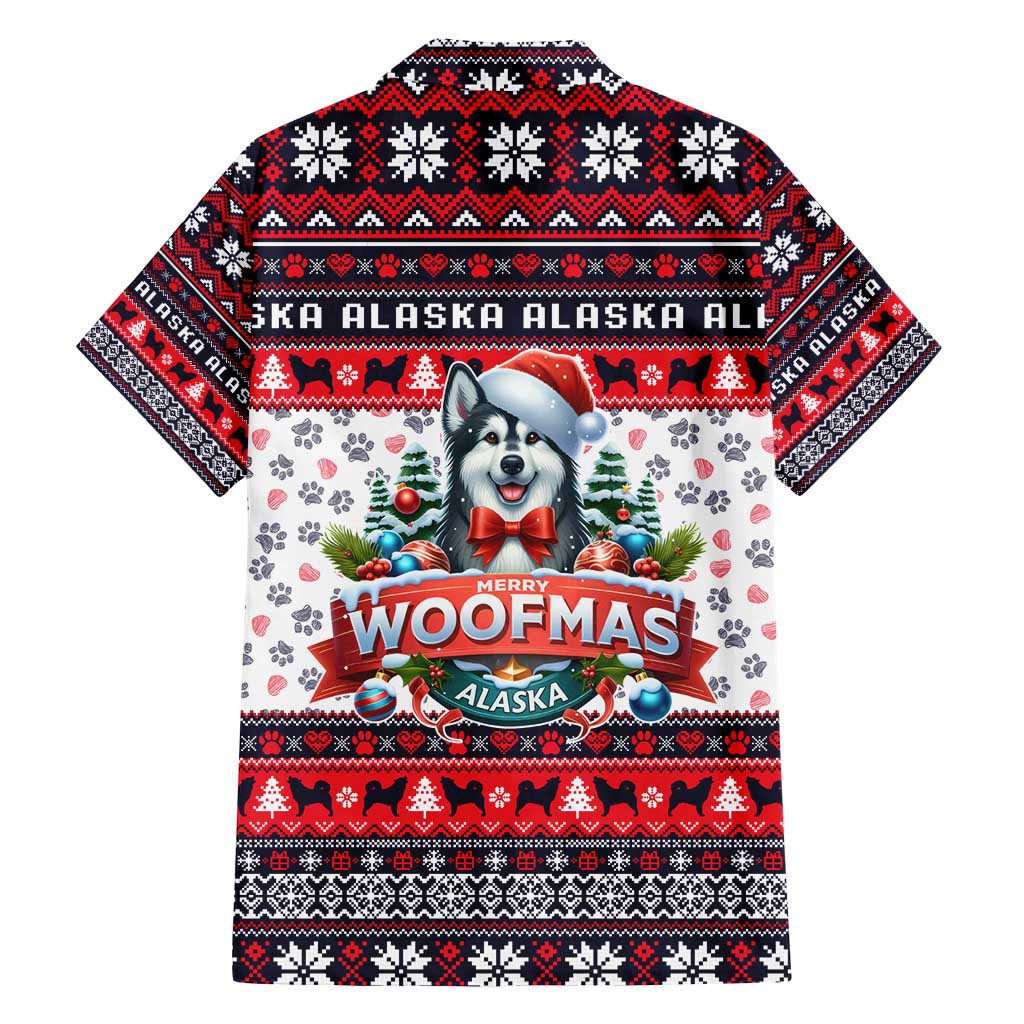 Alaska Merry Woofmas Family Matching Summer Maxi Dress and Hawaiian Shirt Christmas Dog Art Style - Wonder Print Shop
