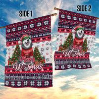 Alaska Merry Woofmas Garden Flag Christmas Dog Art Style - Wonder Print Shop
