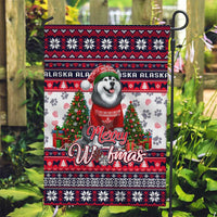 Alaska Merry Woofmas Garden Flag Christmas Dog Art Style - Wonder Print Shop