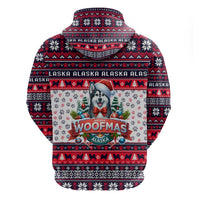 Alaska Merry Woofmas Hoodie Christmas Dog Art Style - Wonder Print Shop