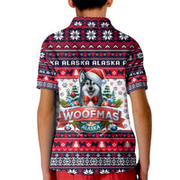Alaska Merry Woofmas Kid Polo Shirt Christmas Dog Art Style - Wonder Print Shop