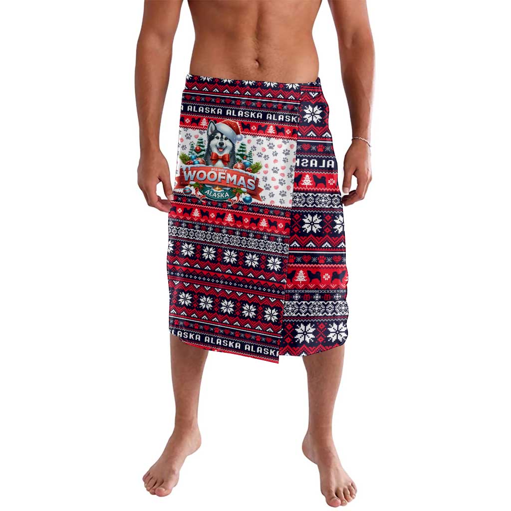 Alaska Merry Woofmas Lavalava Christmas Dog Art Style - Wonder Print Shop