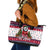 Alaska Merry Woofmas Leather Tote Bag Christmas Dog Art Style - Wonder Print Shop