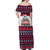 Alaska Merry Woofmas Off Shoulder Maxi Dress Christmas Dog Art Style - Wonder Print Shop