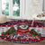 Alaska Merry Woofmas Round Carpet Christmas Dog Art Style