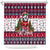 Alaska Merry Woofmas Shower Curtain Christmas Dog Art Style