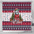 Alaska Merry Woofmas Shower Curtain Christmas Dog Art Style