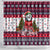 Alaska Merry Woofmas Shower Curtain Christmas Dog Art Style