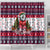 Alaska Merry Woofmas Shower Curtain Christmas Dog Art Style