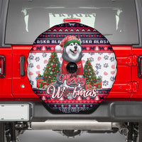 Alaska Merry Woofmas Spare Tire Cover Christmas Dog Art Style - Wonder Print Shop