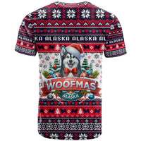 Alaska Merry Woofmas T Shirt Christmas Dog Art Style - Wonder Print Shop