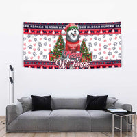 Alaska Merry Woofmas Tapestry Christmas Dog Art Style - Wonder Print Shop