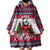 Alaska Merry Woofmas Wearable Blanket Hoodie Christmas Dog Art Style - Wonder Print Shop