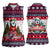 Alaska Merry Woofmas Women Sleeveless Polo Shirt Christmas Dog Art Style - Wonder Print Shop