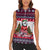 Alaska Merry Woofmas Women Sleeveless Polo Shirt Christmas Dog Art Style - Wonder Print Shop