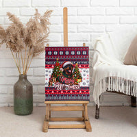 Rottweiler Merry Woofmas Canvas Wall Art Christmas Dog Art Style - Wonder Print Shop