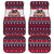 Rottweiler Merry Woofmas Car Mats Christmas Dog Art Style - Wonder Print Shop