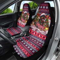 Rottweiler Merry Woofmas Car Seat Cover Christmas Dog Art Style - Wonder Print Shop