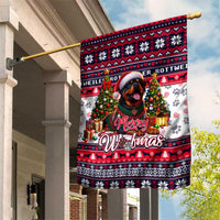 Rottweiler Merry Woofmas Garden Flag Christmas Dog Art Style - Wonder Print Shop