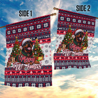 Rottweiler Merry Woofmas Garden Flag Christmas Dog Art Style - Wonder Print Shop