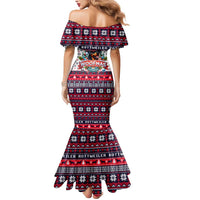 Rottweiler Merry Woofmas Mermaid Dress Christmas Dog Art Style - Wonder Print Shop