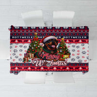 Rottweiler Merry Woofmas Tablecloth Christmas Dog Art Style - Wonder Print Shop