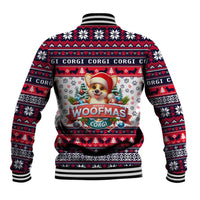 Corgi Merry Woofmas Baseball Jacket Christmas Dog Art Style - Wonder Print Shop