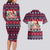 Corgi Merry Woofmas Couples Matching Long Sleeve Bodycon Dress and Hawaiian Shirt Christmas Dog Art Style - Wonder Print Shop