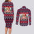 Corgi Merry Woofmas Couples Matching Long Sleeve Bodycon Dress and Long Sleeve Button Shirt Christmas Dog Art Style - Wonder Print Shop