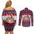 Corgi Merry Woofmas Couples Matching Off Shoulder Short Dress and Long Sleeve Button Shirt Christmas Dog Art Style - Wonder Print Shop