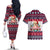 Corgi Merry Woofmas Couples Matching Off The Shoulder Long Sleeve Dress and Hawaiian Shirt Christmas Dog Art Style - Wonder Print Shop