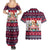 Corgi Merry Woofmas Couples Matching Summer Maxi Dress and Hawaiian Shirt Christmas Dog Art Style - Wonder Print Shop