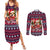 Corgi Merry Woofmas Couples Matching Summer Maxi Dress and Long Sleeve Button Shirt Christmas Dog Art Style - Wonder Print Shop