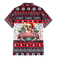 Corgi Merry Woofmas Family Matching Mermaid Dress and Hawaiian Shirt Christmas Dog Art Style - Wonder Print Shop