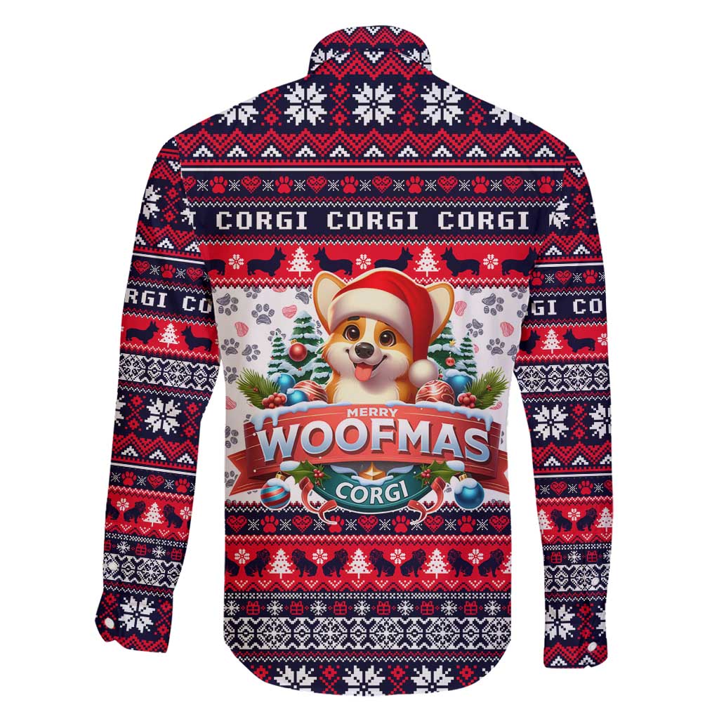 Corgi Merry Woofmas Family Matching Mermaid Dress and Hawaiian Shirt Christmas Dog Art Style - Wonder Print Shop