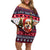 Corgi Merry Woofmas Family Matching Off Shoulder Short Dress and Hawaiian Shirt Christmas Dog Art Style - Wonder Print Shop