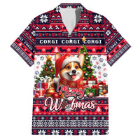 Corgi Merry Woofmas Family Matching Summer Maxi Dress and Hawaiian Shirt Christmas Dog Art Style - Wonder Print Shop