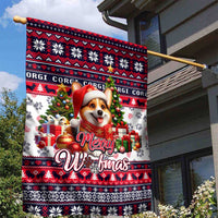 Corgi Merry Woofmas Garden Flag Christmas Dog Art Style - Wonder Print Shop
