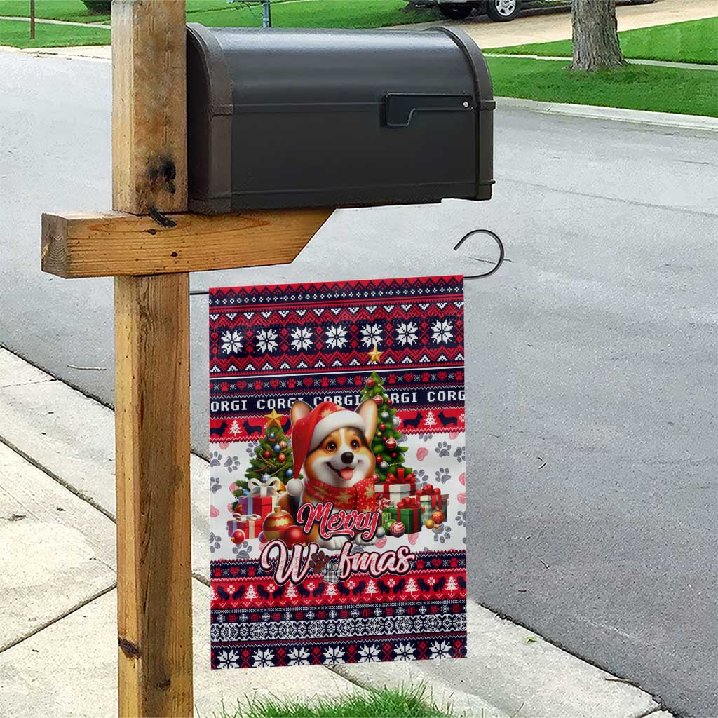 Corgi Merry Woofmas Garden Flag Christmas Dog Art Style - Wonder Print Shop