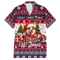 Corgi Merry Woofmas Hawaiian Shirt Christmas Dog Art Style - Wonder Print Shop