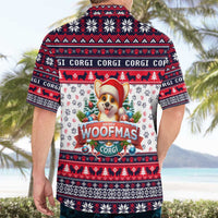 Corgi Merry Woofmas Hawaiian Shirt Christmas Dog Art Style - Wonder Print Shop