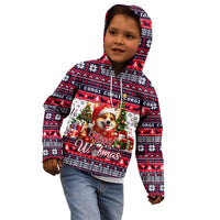 Corgi Merry Woofmas Kid Hoodie Christmas Dog Art Style - Wonder Print Shop