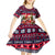 Corgi Merry Woofmas Kid Short Sleeve Dress Christmas Dog Art Style - Wonder Print Shop