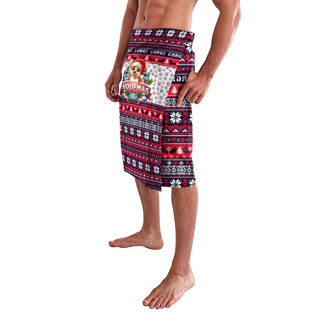 Corgi Merry Woofmas Lavalava Christmas Dog Art Style - Wonder Print Shop