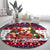 Corgi Merry Woofmas Round Carpet Christmas Dog Art Style