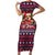 Corgi Merry Woofmas Short Sleeve Bodycon Dress Christmas Dog Art Style - Wonder Print Shop