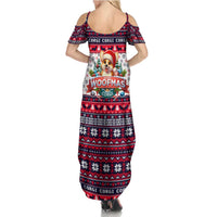 Corgi Merry Woofmas Summer Maxi Dress Christmas Dog Art Style - Wonder Print Shop