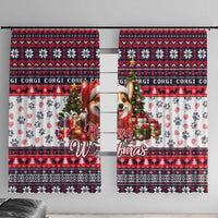Corgi Merry Woofmas Window Curtain Christmas Dog Art Style - Wonder Print Shop